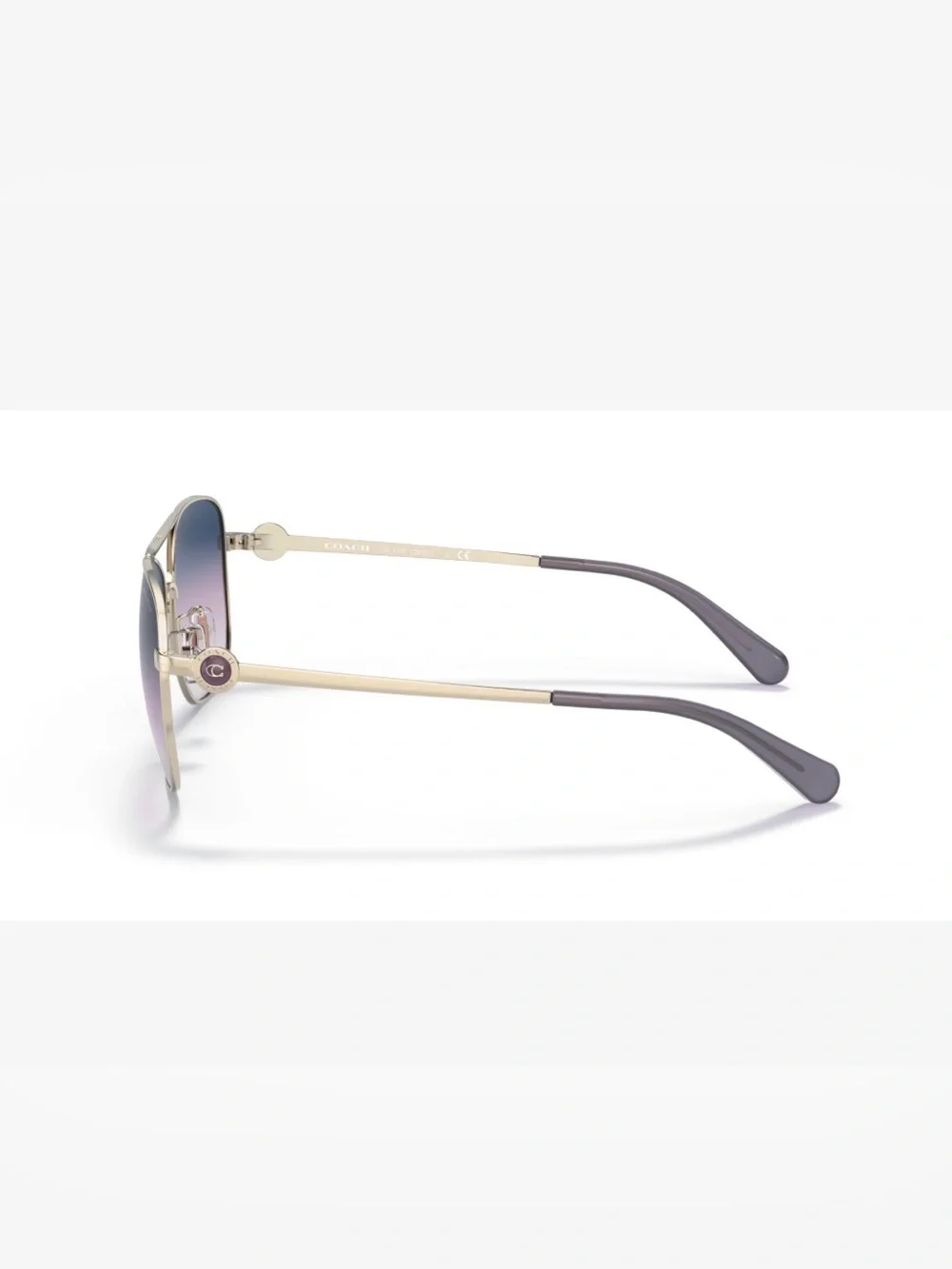 NEW- Coach Sunglasses, HC 7127 (C6177) 90053C 3N (Light Gold), 56-16-140, Metal